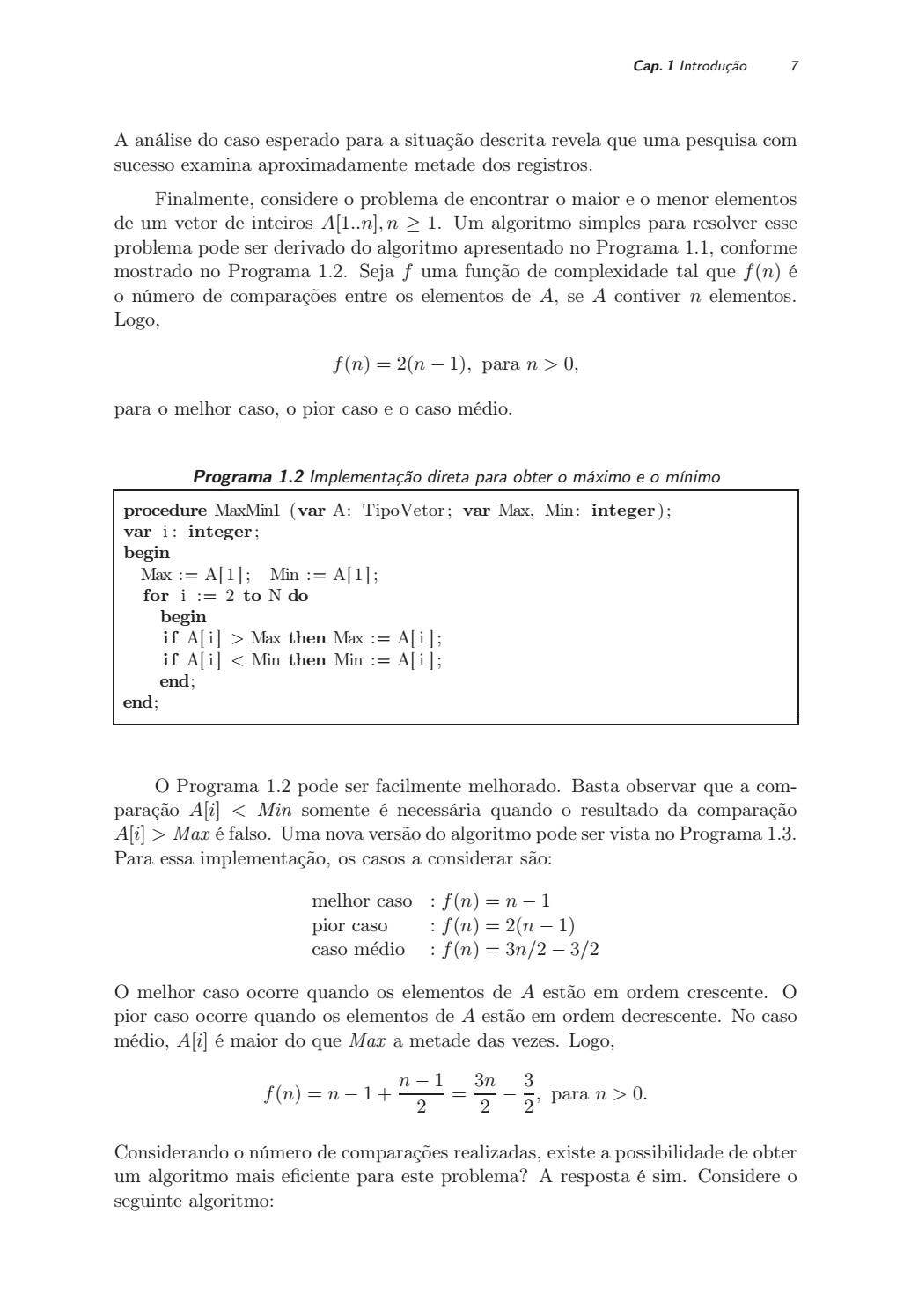 Projeto de Algoritmos com Implementações em Pascal e C by Cengage ...
