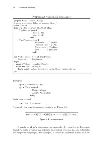 Projeto de Algoritmos com Implementações em Pascal e C by Cengage ...
