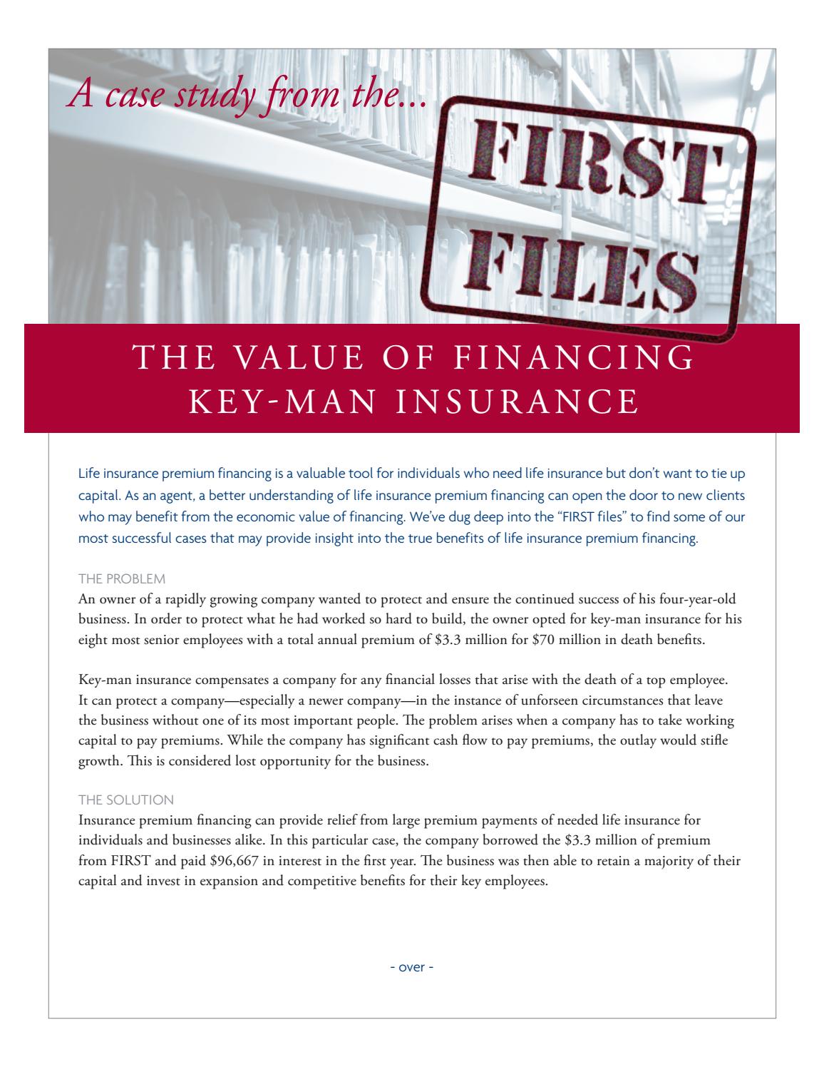 First files financing key man coverage by perpetual wealth management