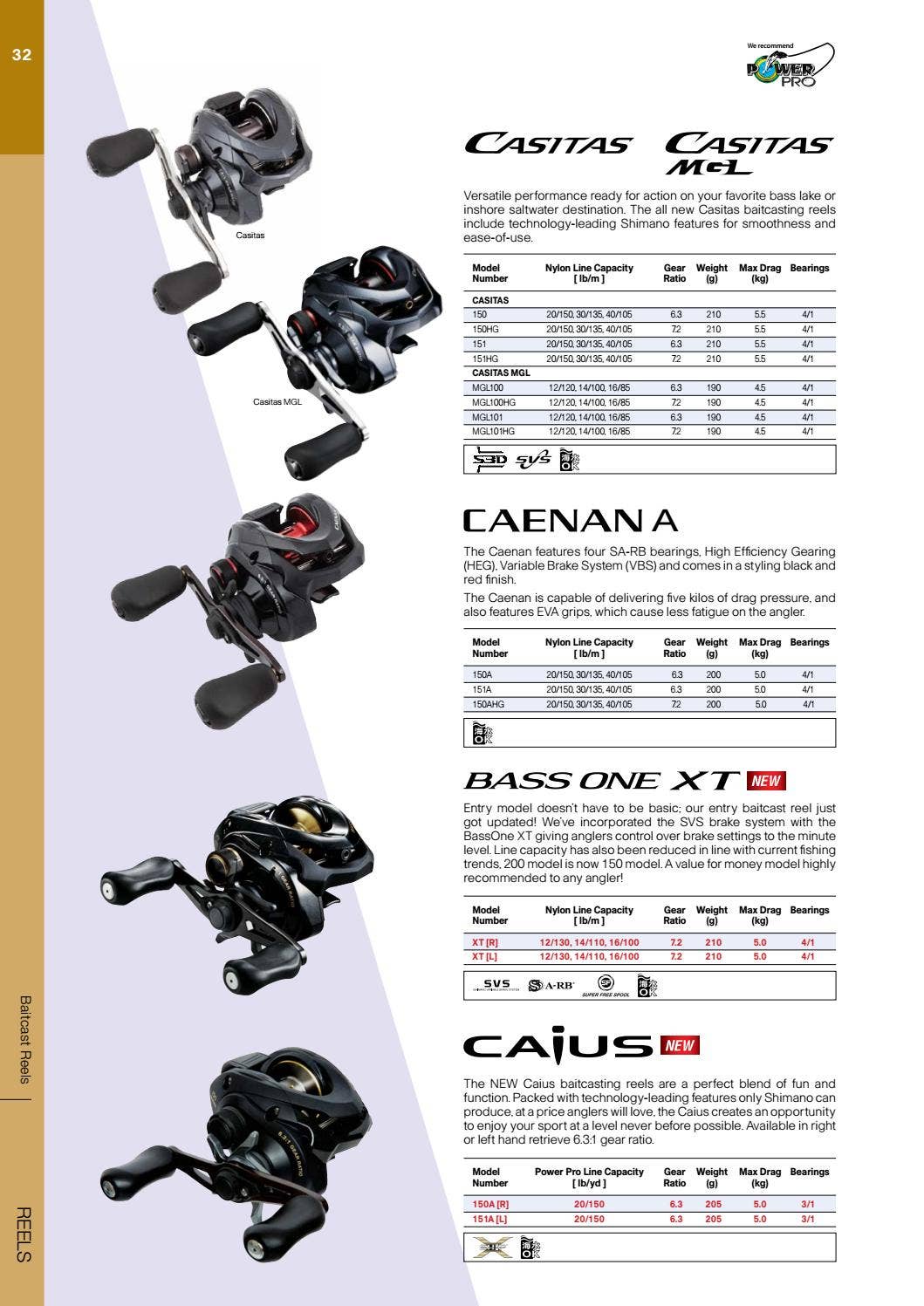 best line for shimano casitas 150hg reel Shimano S.E.A Catalogue 2017/2018 by Shimano South East Asia