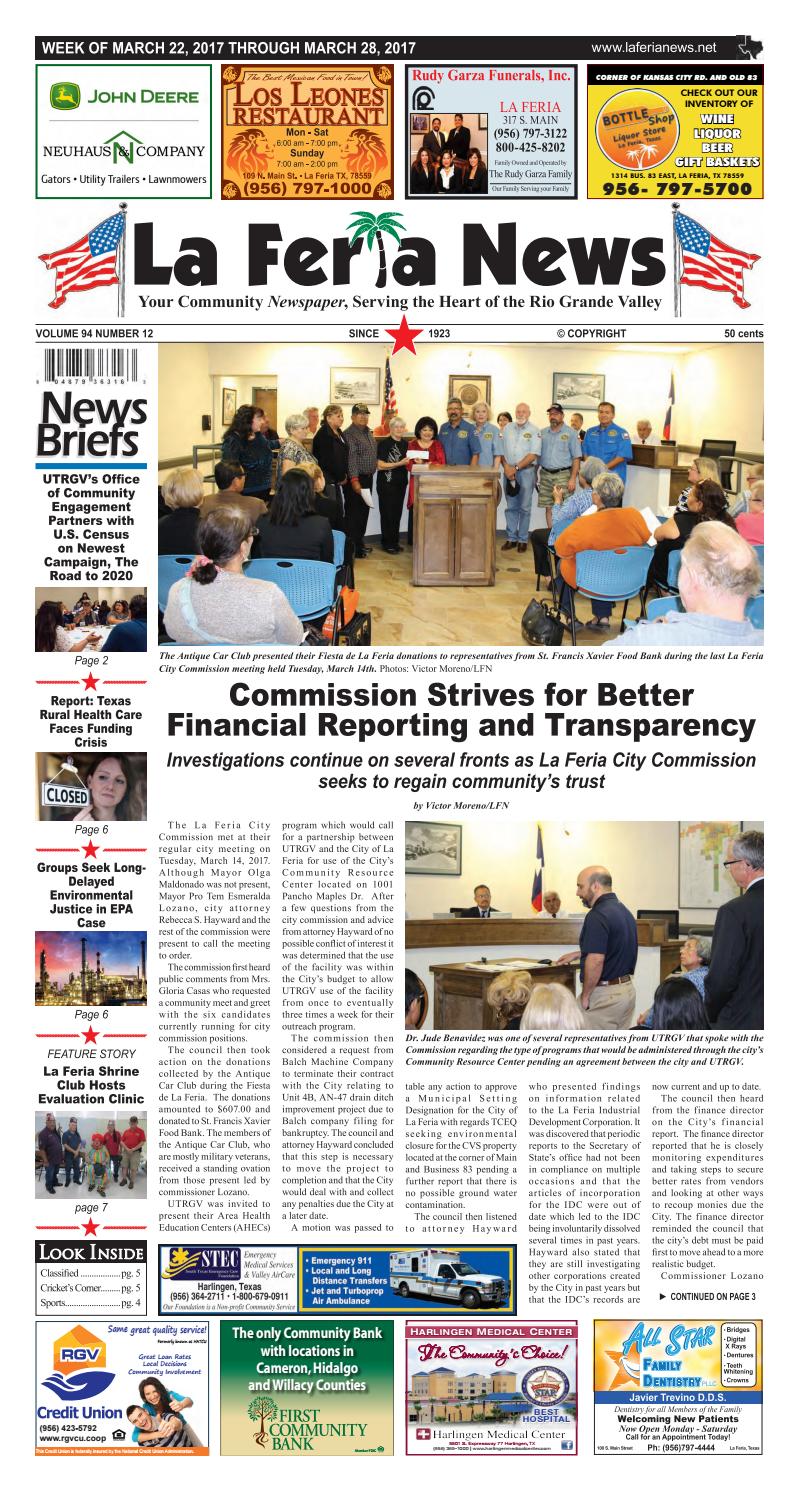 La Feria News March 22, 2017 by La Feria News Issuu
