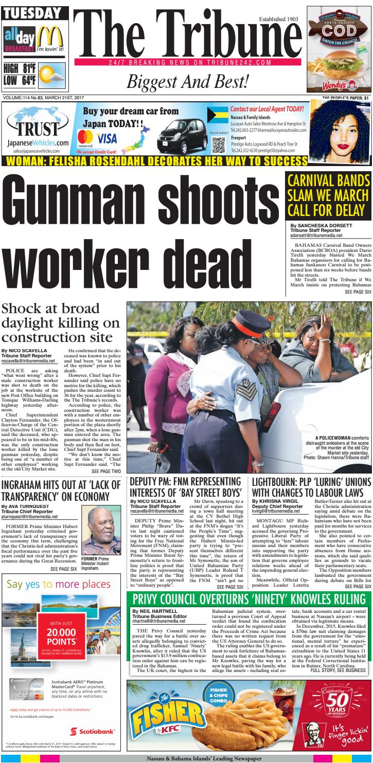 03212017 News By Tribune242 Issuu