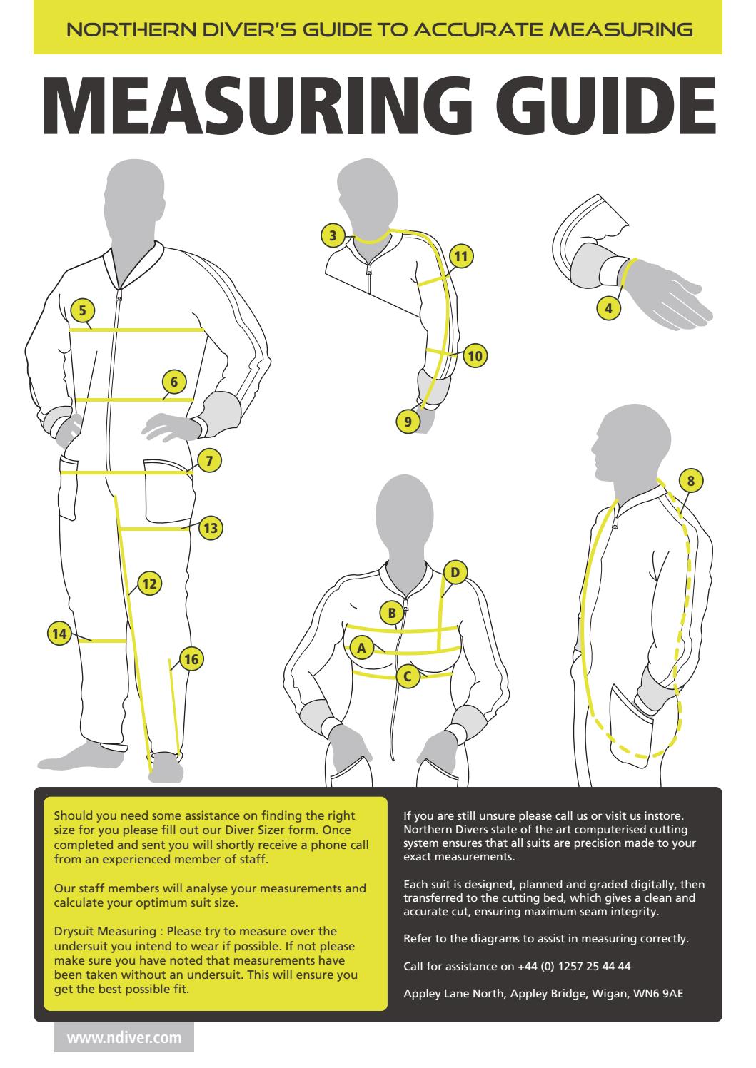 Northern Diver Measuring Guide by Northern Diver UK Issuu