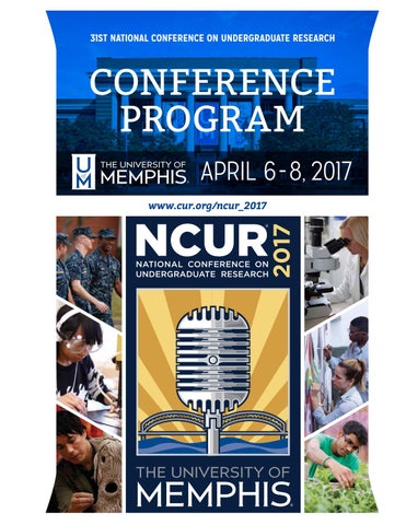 NCUR 2017 Program University of Memphis by University of Memphis