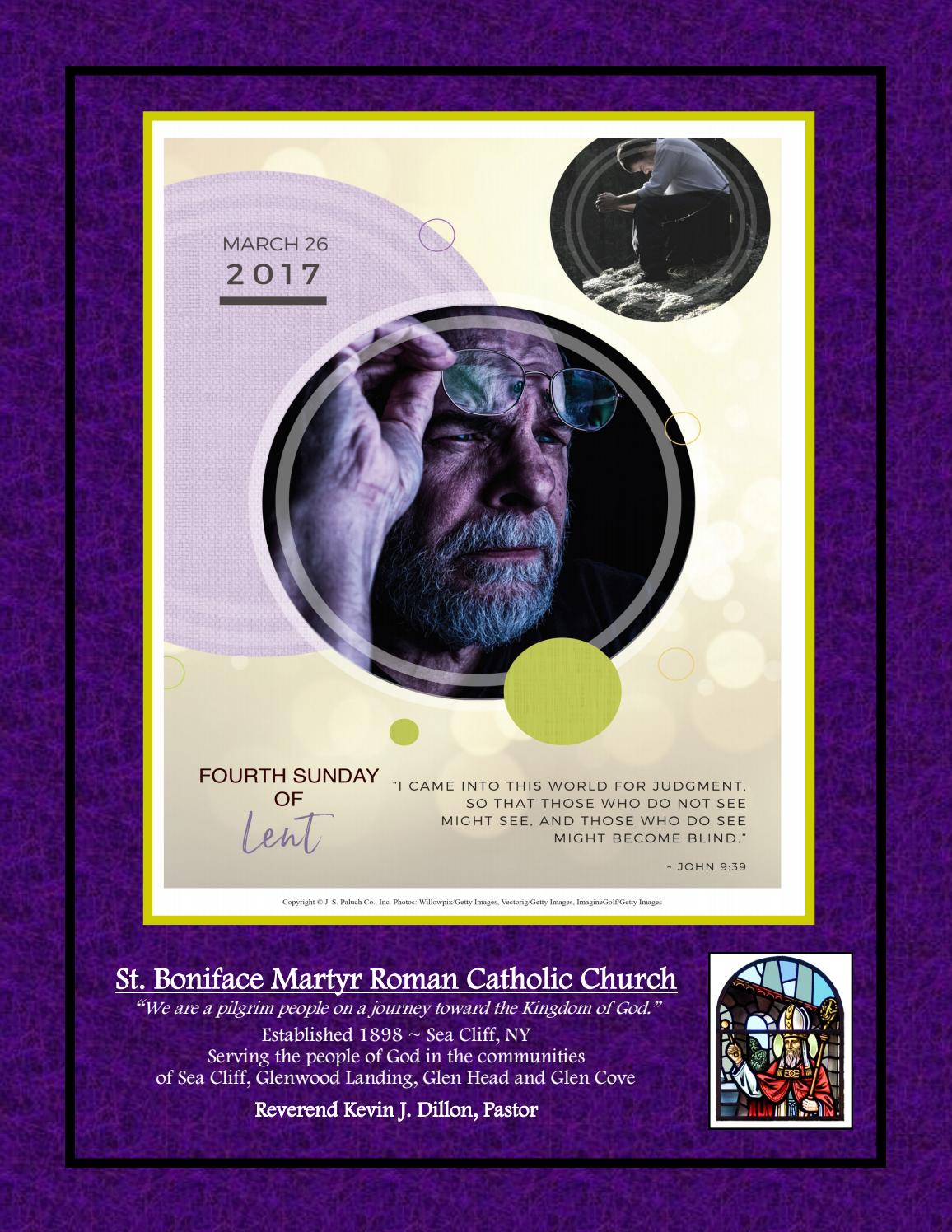 St. Boniface Martyr Parish Bulletin, March 26, 2017 by Robert P. Lynch Issuu