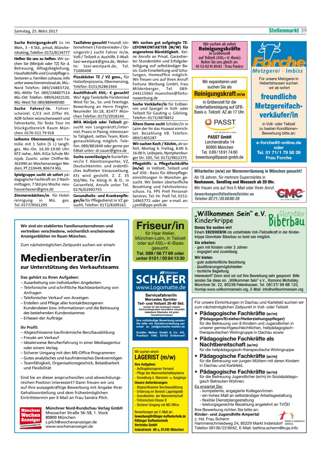 Kw 12 2017 By Wochenanzeiger Medien Gmbh Issuu