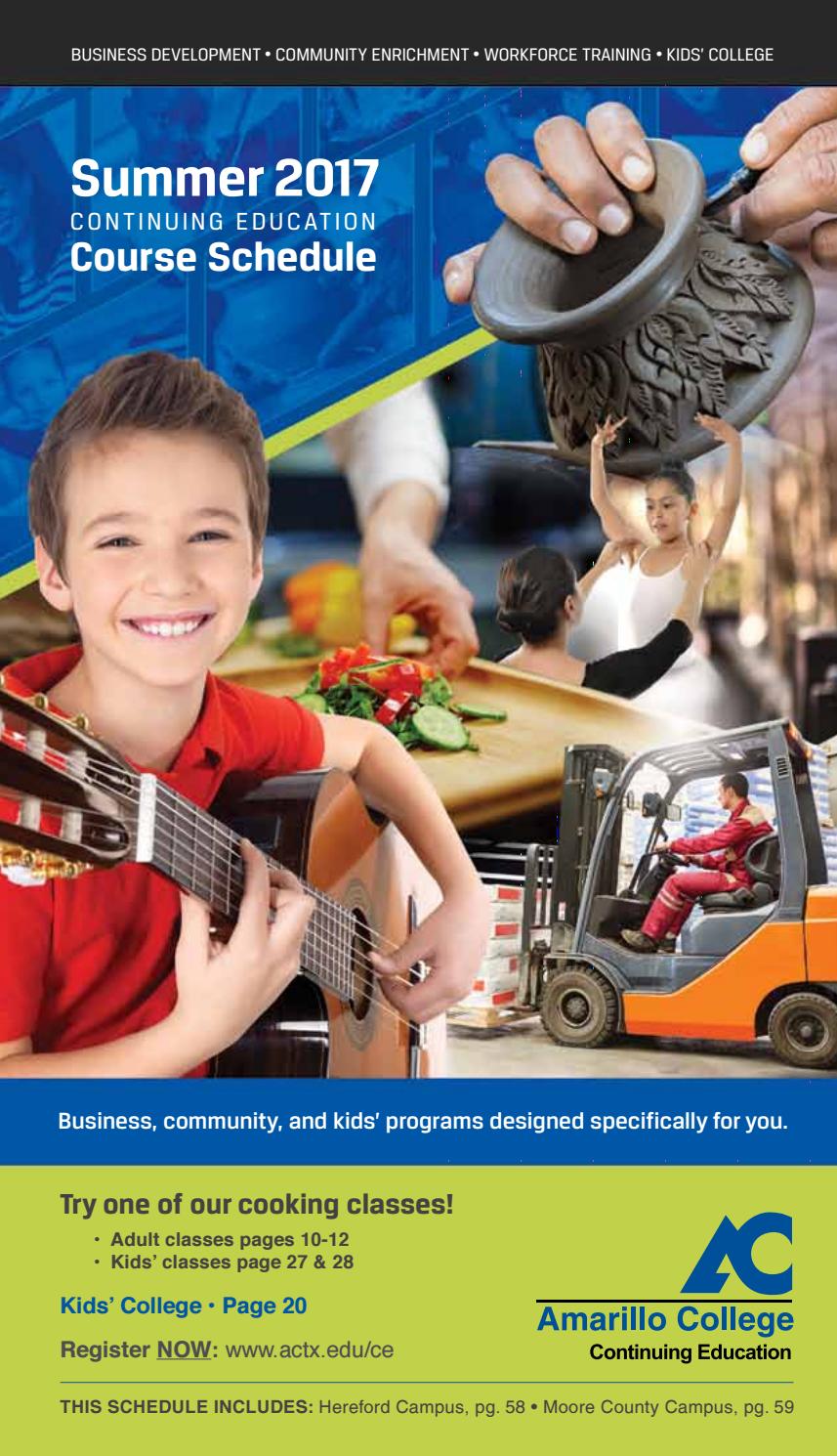 Continuing Education Summer 2017 by Amarillo College Issuu