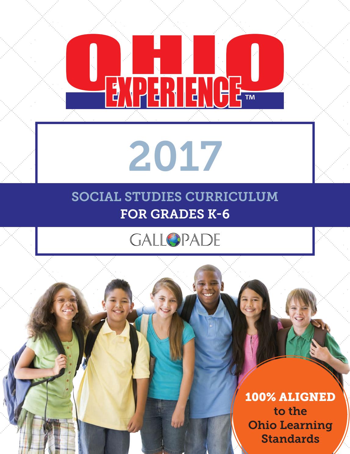 Ohio Experience 2017 Social Studies Curriculum Catalog by Gallopade