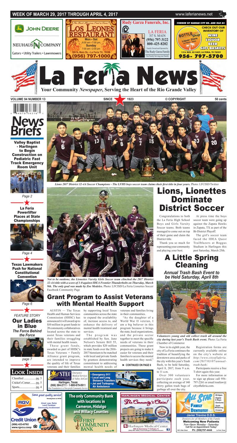 La Feria News March 29, 2017 by La Feria News Issuu
