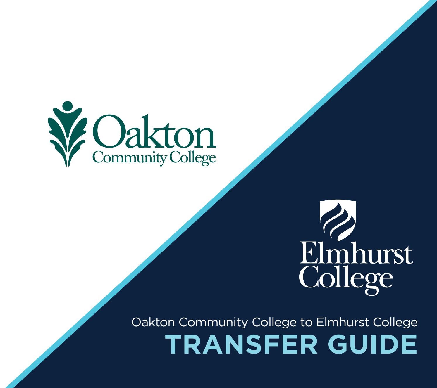 Oakton Community College to Elmhurst College Transfer Guide by Elmhurst