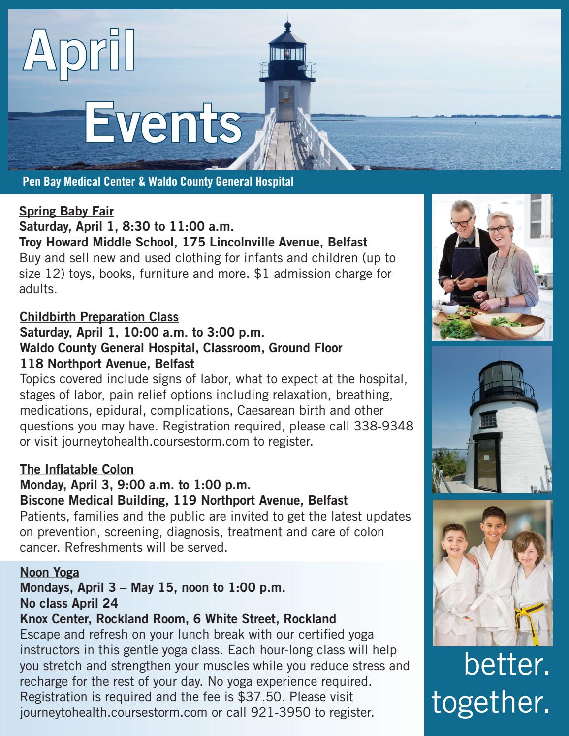 Pen Bay Medical Center and Waldo County General Hospital April Events