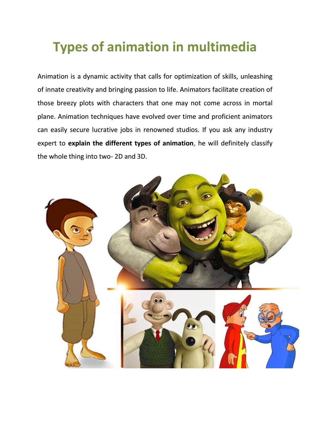 Types of animation in multimedia by Proglobalbusinesssolutions Issuu