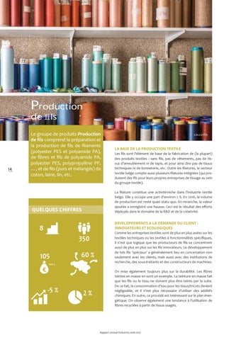Rapport annuel Fedustria 2016-2017 第 18 页