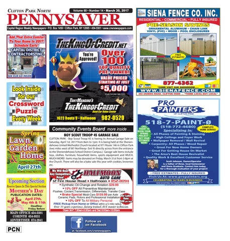 Clifton Park North Pennysaver 033017 by Capital Region Weekly Newspapers Issuu
