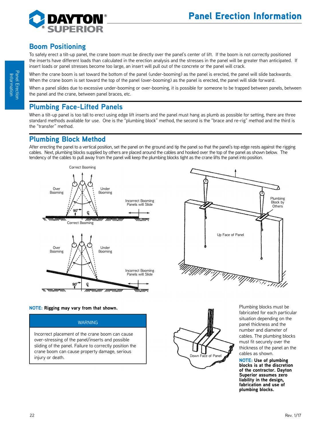 Superior Tool Rental Rigging Chart.pdf Dayton Superior Tilt Up Handbook by Ram Tool Construction Supply Co ...