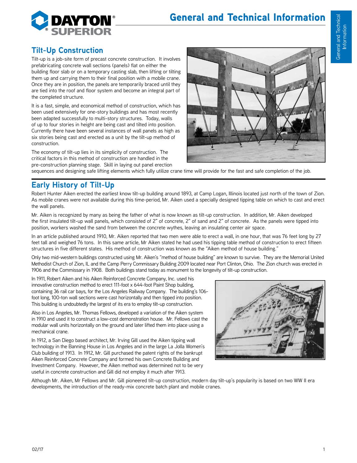 Dayton Superior Tilt Up Handbook by Ram Tool Construction Supply Co