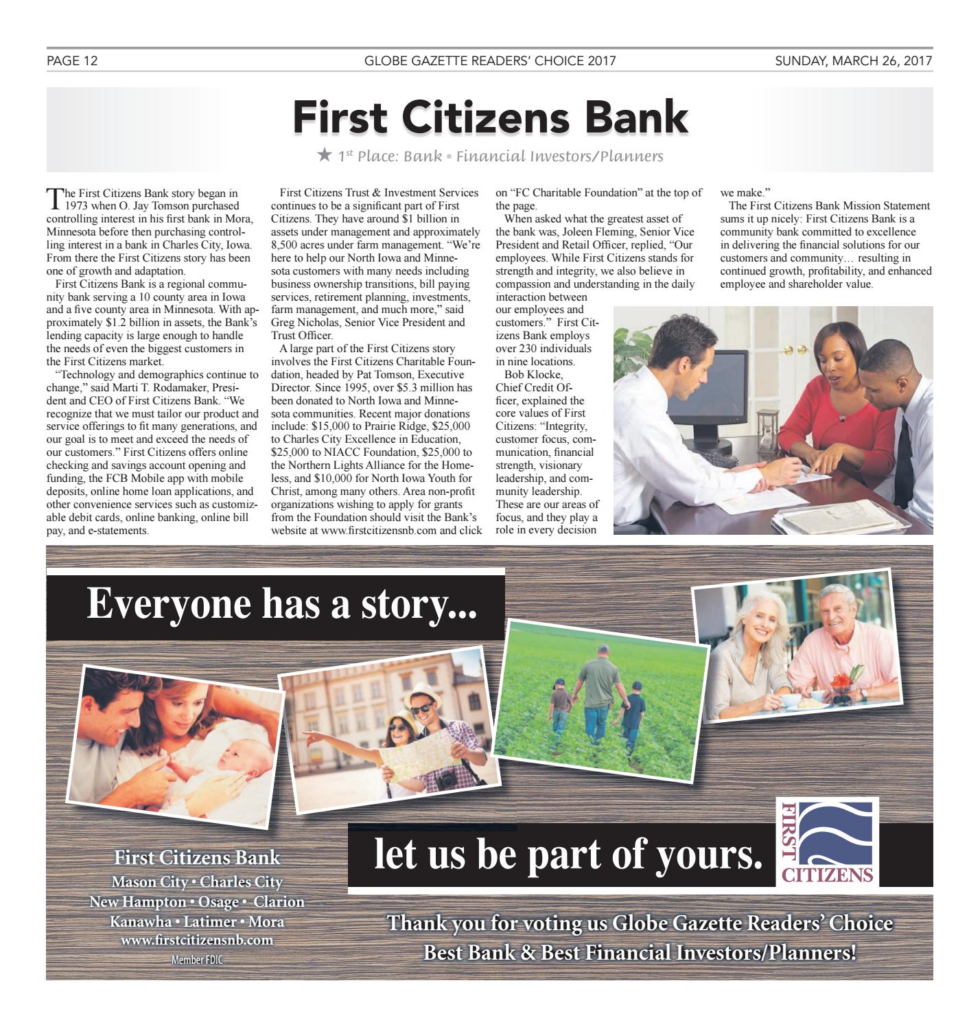 2017 readers choice by Globe Gazette Issuu