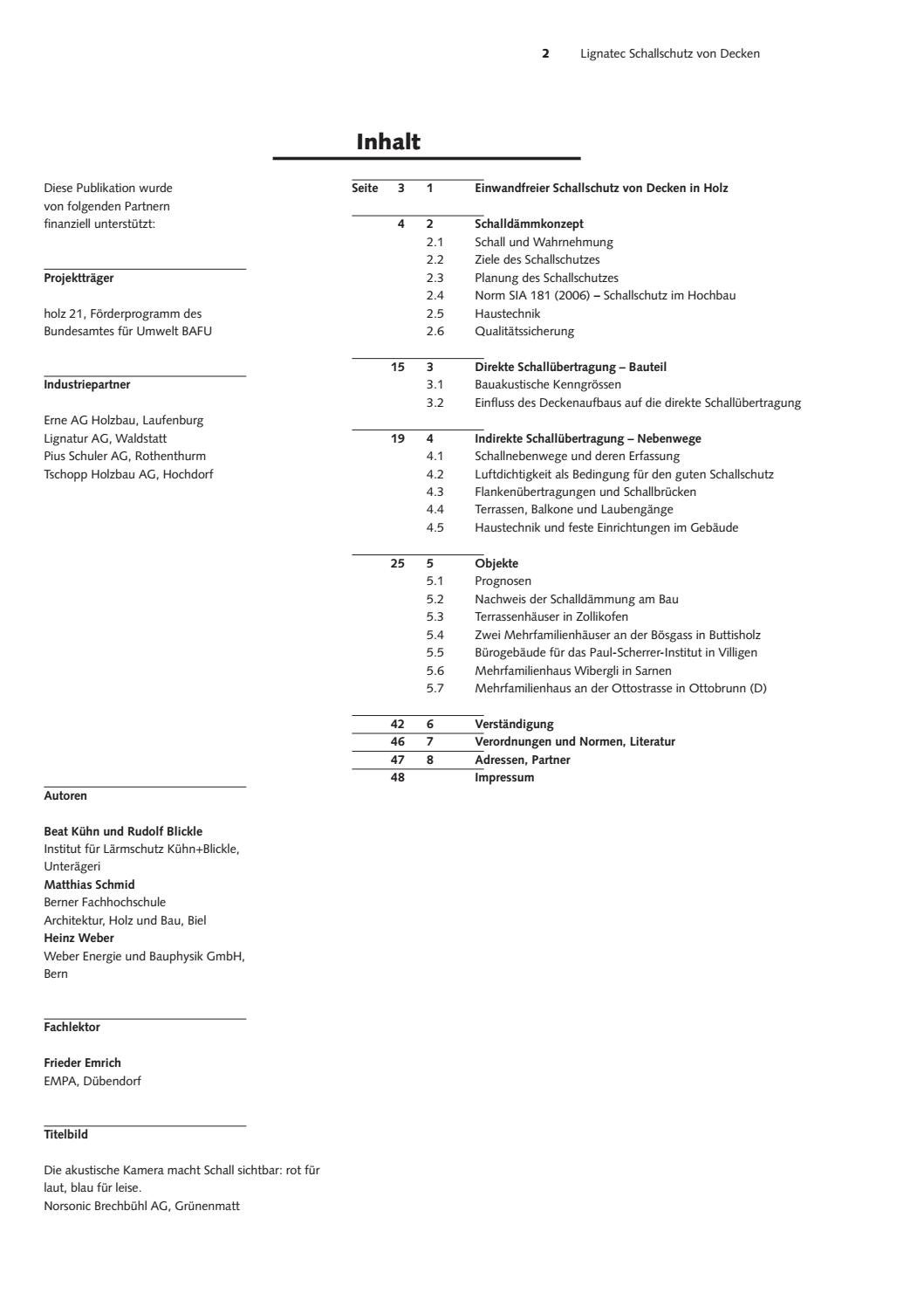 Schallschutz von Decken by Lignum - Issuu