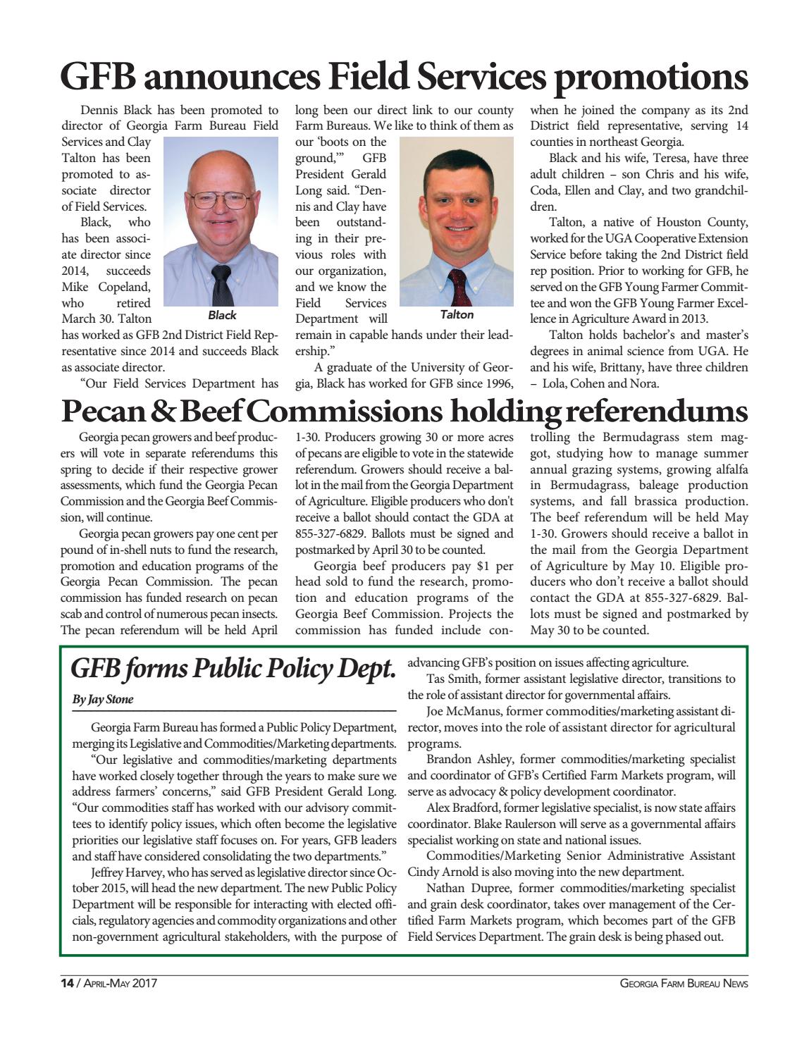 Farm Bureau News April / May 2017 by Farm Bureau Issuu