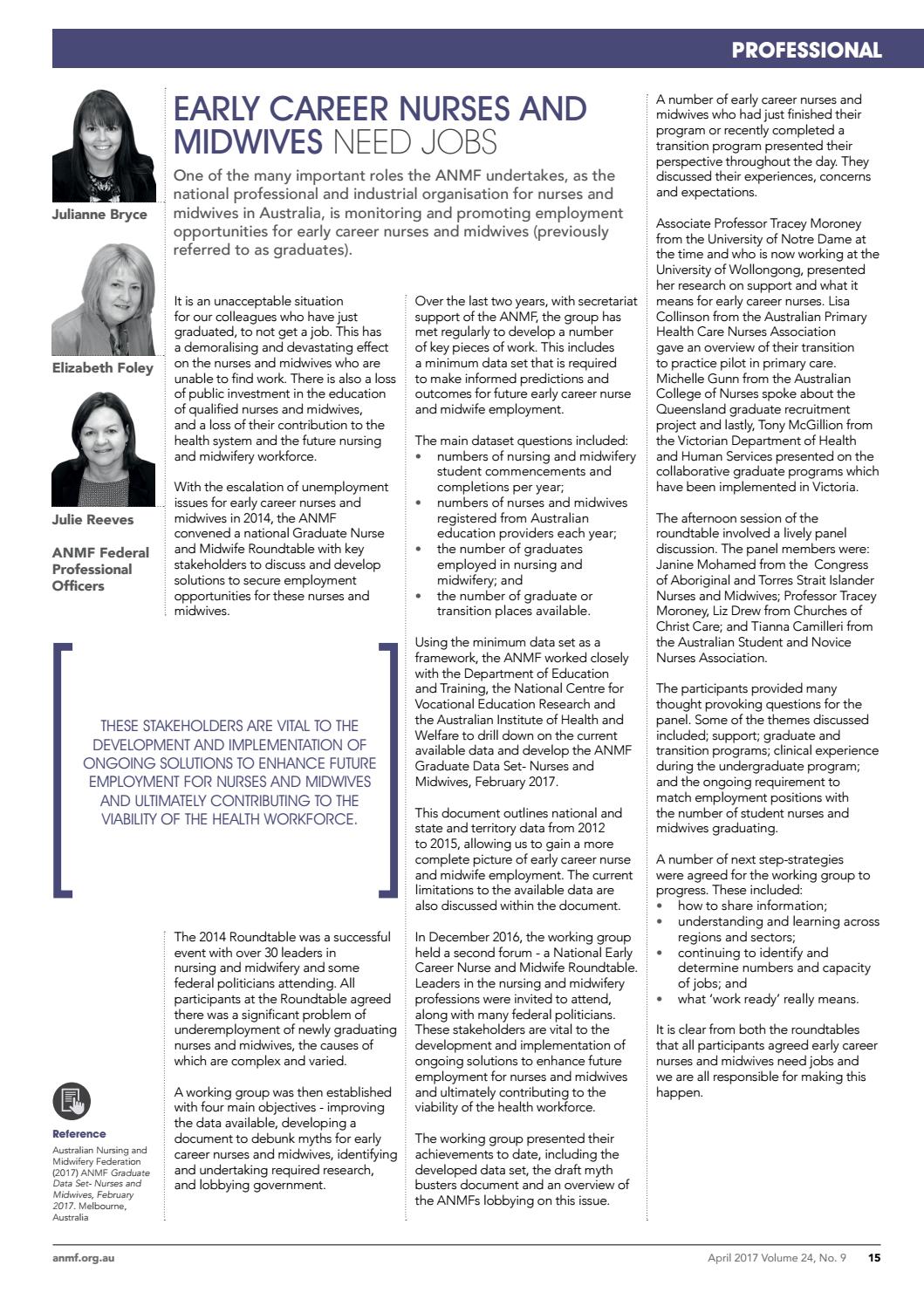 ANMJ April 2017 by Australian Nursing & Midwifery Journal Issuu