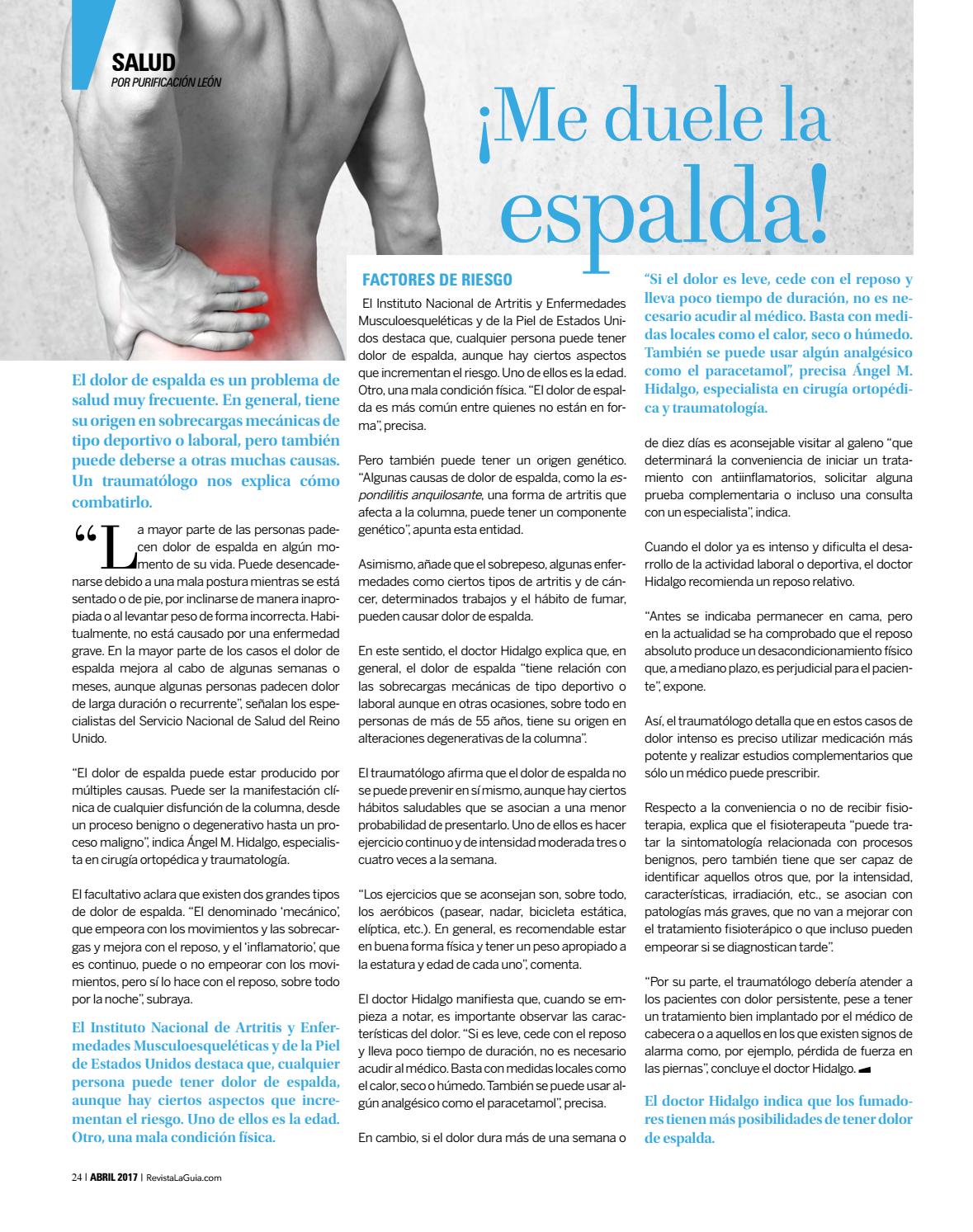 qué tipo de médico consultar para el dolor de espalda y piernas
