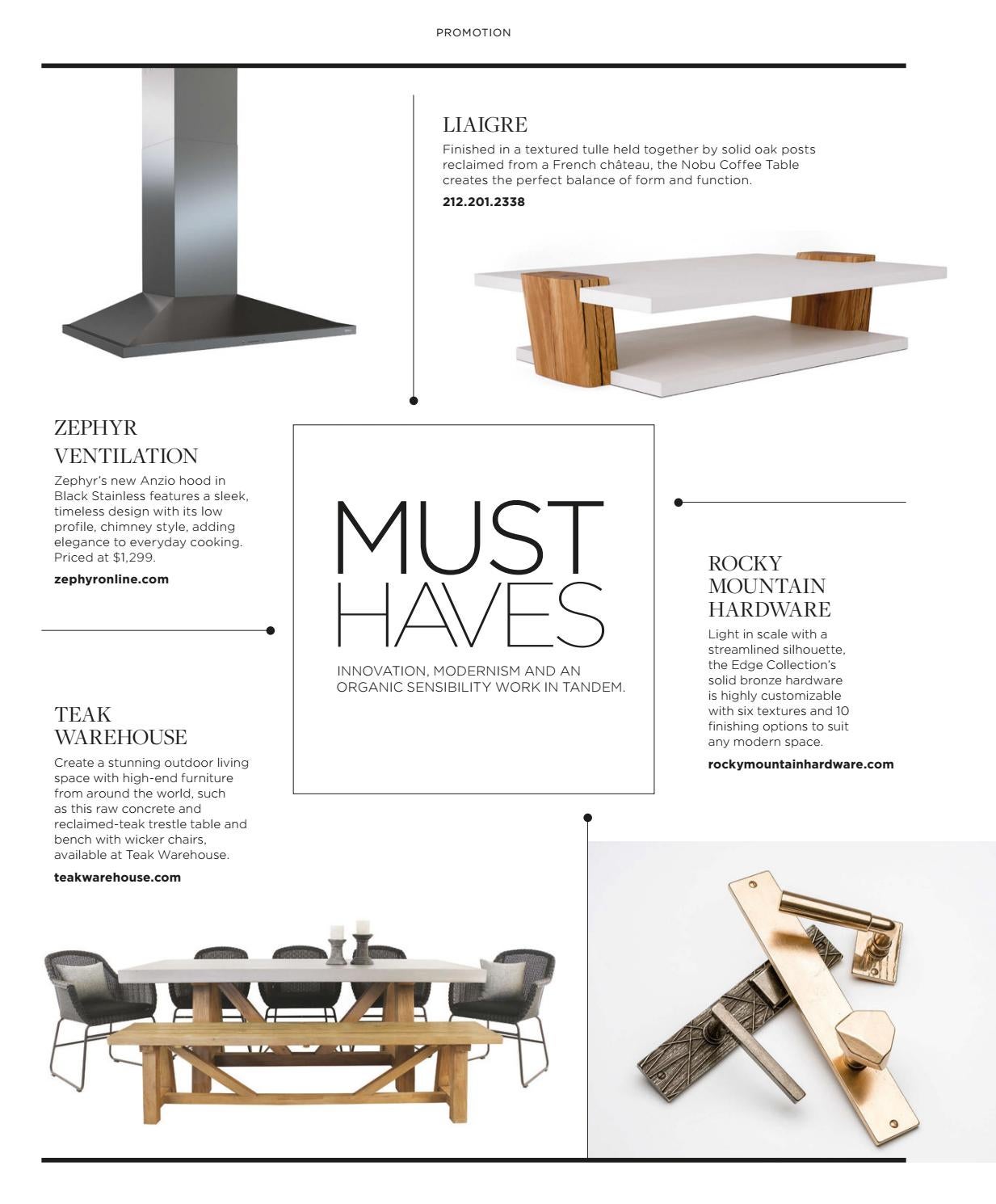 zephyr outdoor living center on Luxe Magazine May 2017 National By Sandow Issuu