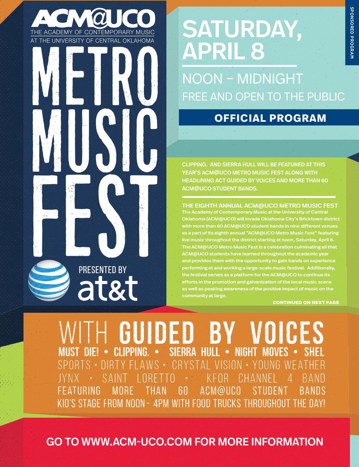 ACM@UCO Metro Music Fest 2017 by Oklahoma Gazette - Issuu