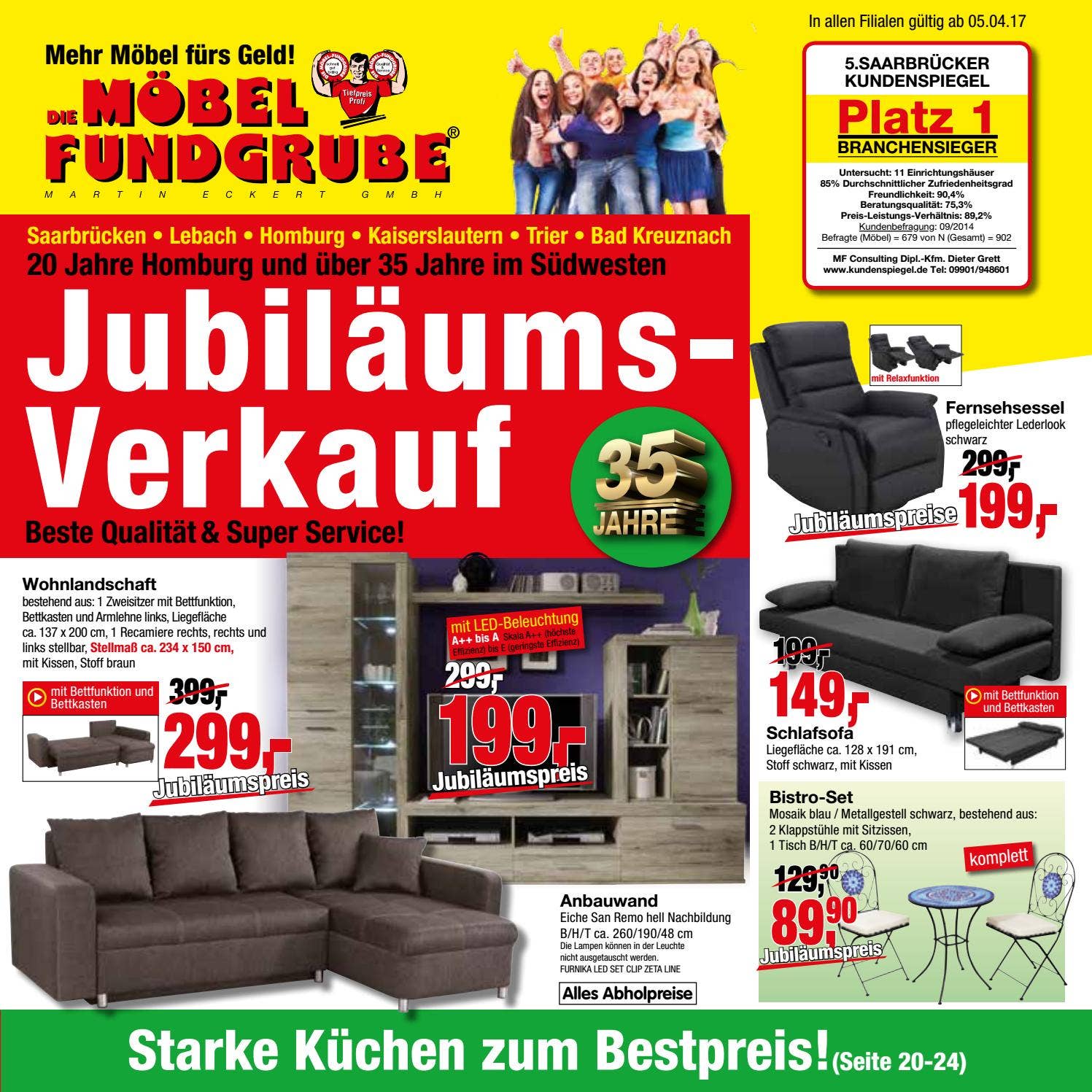 Möbel Fundgrube Prospekt KW 14 by Die Möbelfundgrube Martin Eckert GmbH