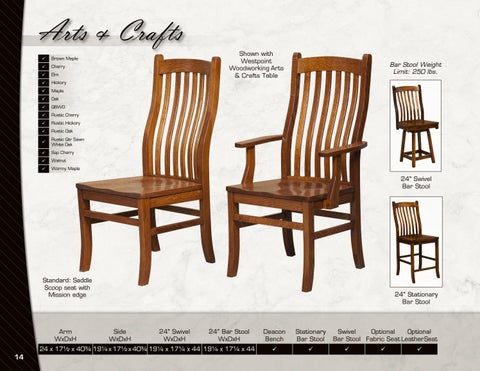 Amish Heirlooms Furniture Artisan Chairs 家具目录 2017 第 14 页