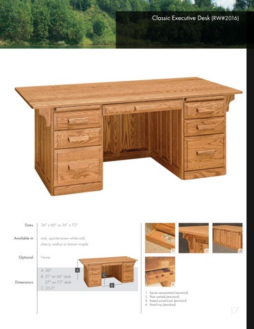 Amish Heirlooms Furniture River Woodworking 家具目录 2017 第 17 页