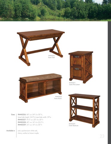 Amish Heirlooms Furniture River Woodworking 家具目录 2017 第 23 页