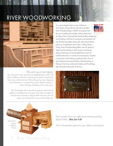 Amish Heirlooms Furniture River Woodworking 家具目录 2017 第 2 页