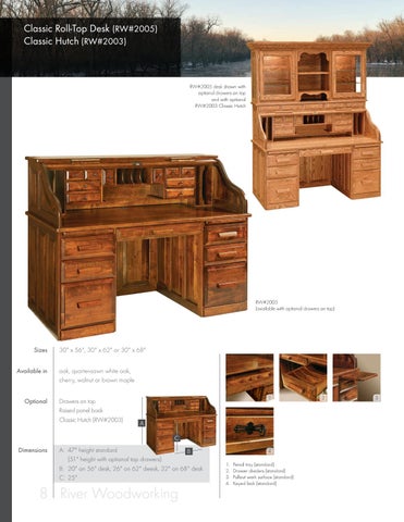 Amish Heirlooms Furniture River Woodworking 家具目录 2017 第 8 页