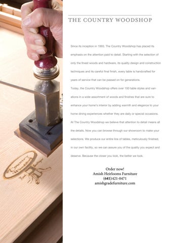 Amish Heirlooms Furniture The Country Woodshop 家具目录 2017 第 2 页