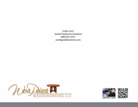 Amish Heirlooms Furniture West Point Woodworking 家具目录 2017 第 2 页