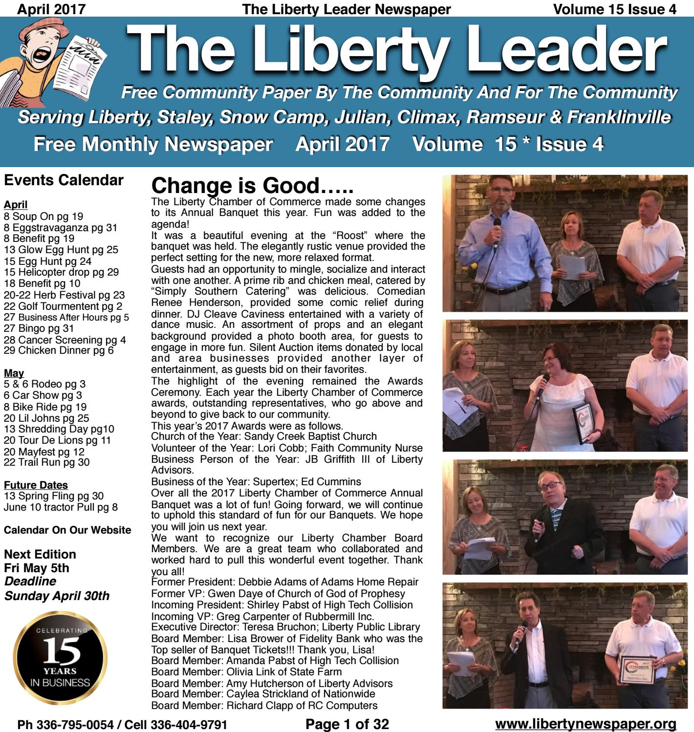 April 2017 Liberty Leader Newspaper by Kevin Bowman Issuu