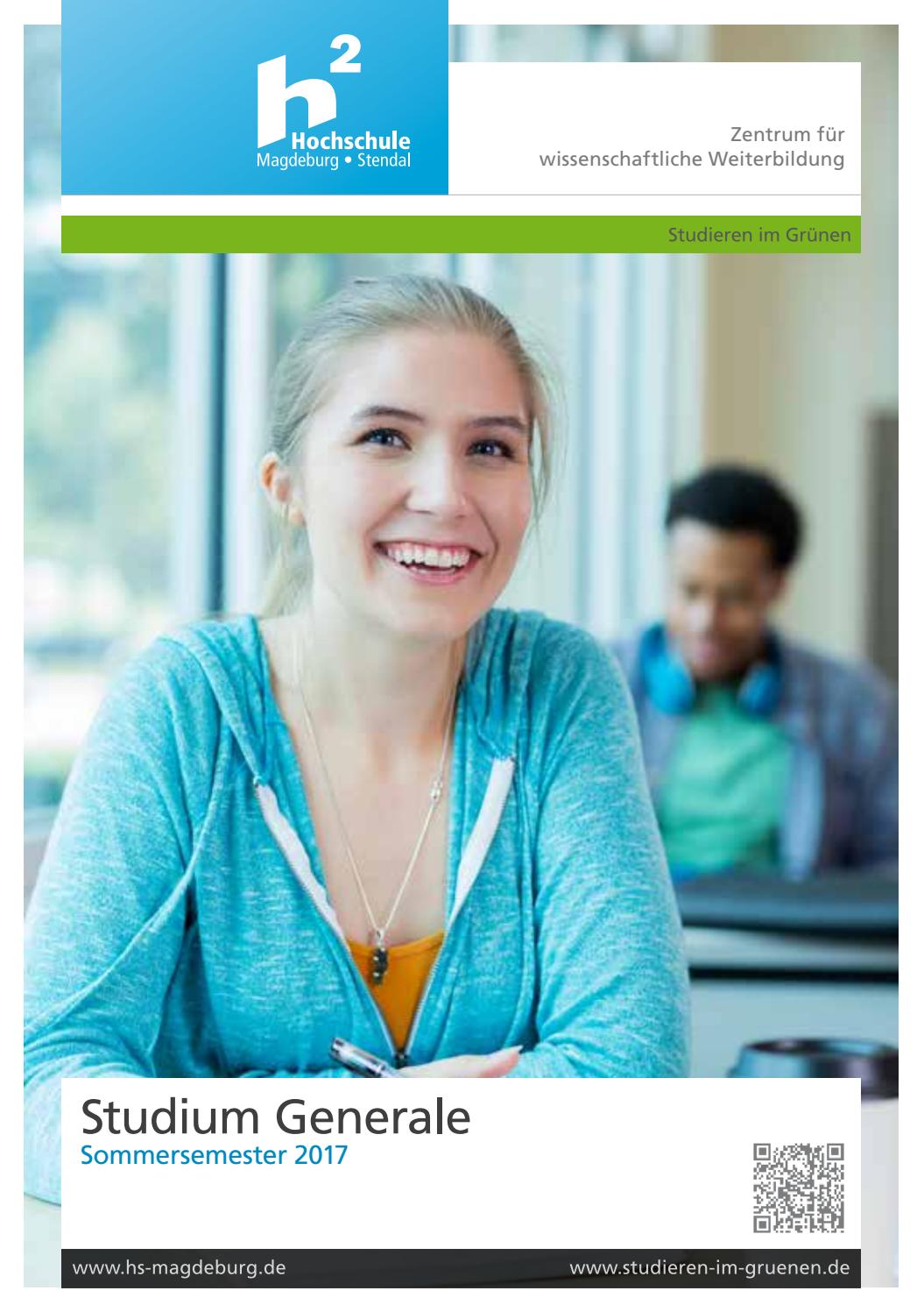 Studium Generale im Sommersemester 2017 by Hochschule Magdeburg-Stendal - Issuu