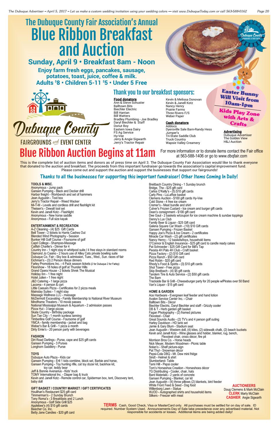 the dubuque advertiser april