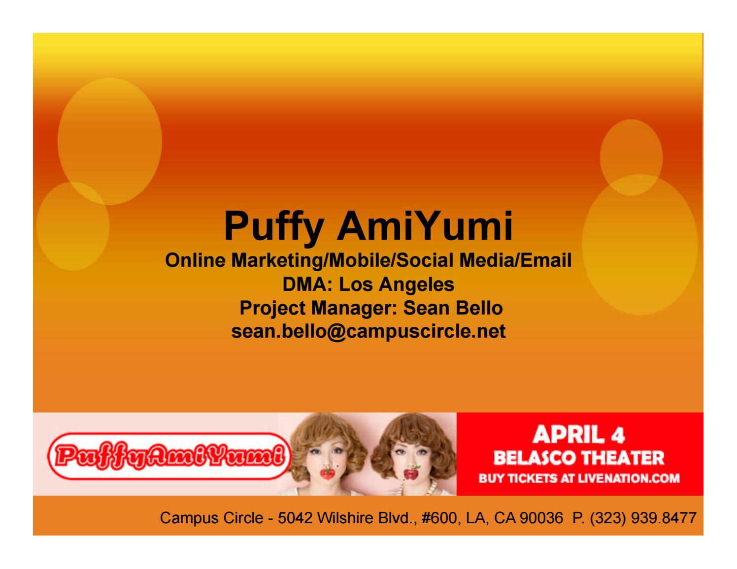 Puffy Ami Yumi at The Belasco by Sean Bello Issuu