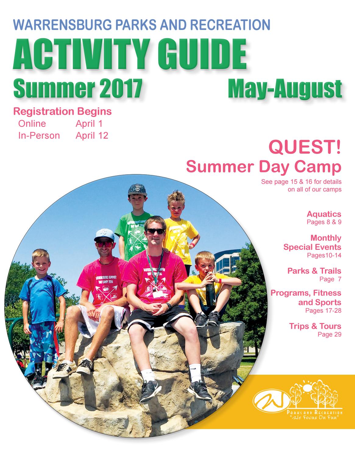 Warrensburg Parks and Recreation - Summer 2017 Activity Guide by