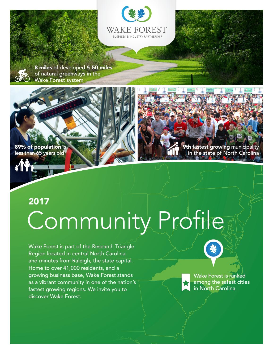 Wake Forest NC Community Profile By Town Of Wake Forest Issuu