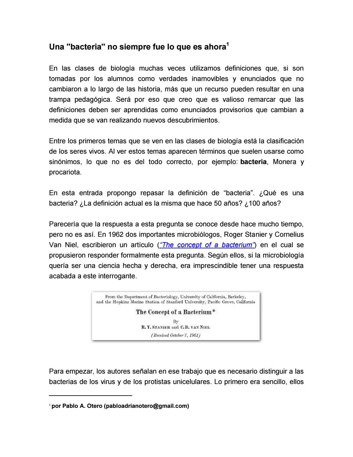 definicion de bacterias protistas