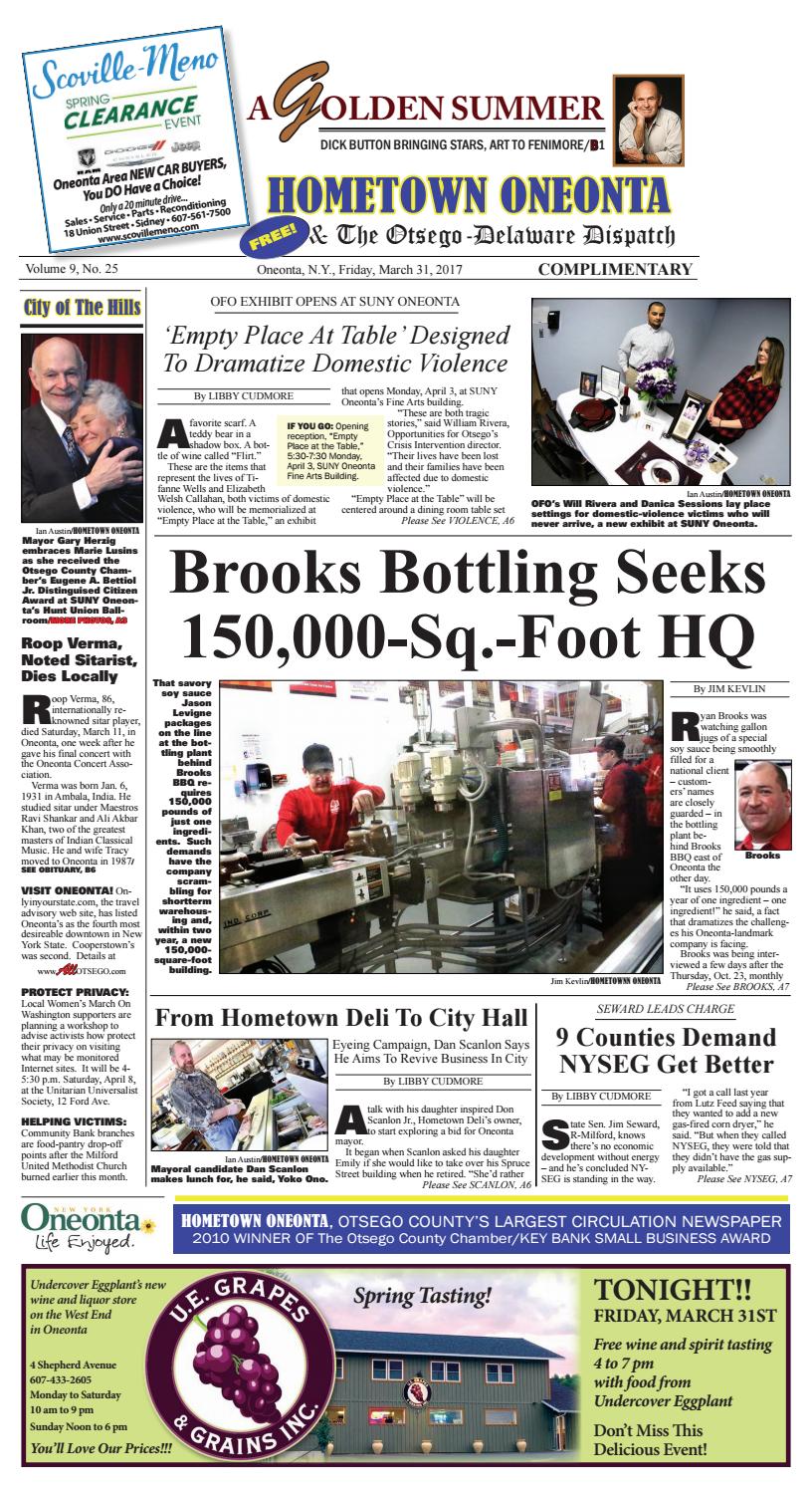 Hometown Oneonta 33117 by All Otsego News of Oneonta, Cooperstown