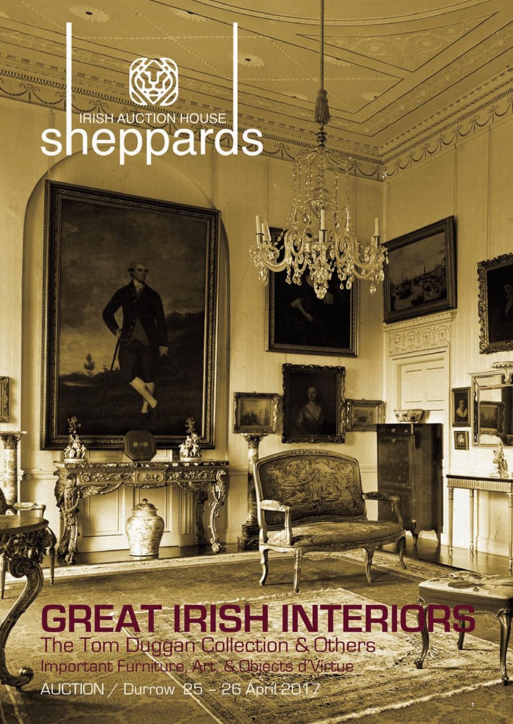 Great Irish Interiors, 2526 April 2017 by Sheppard's Irish Auction