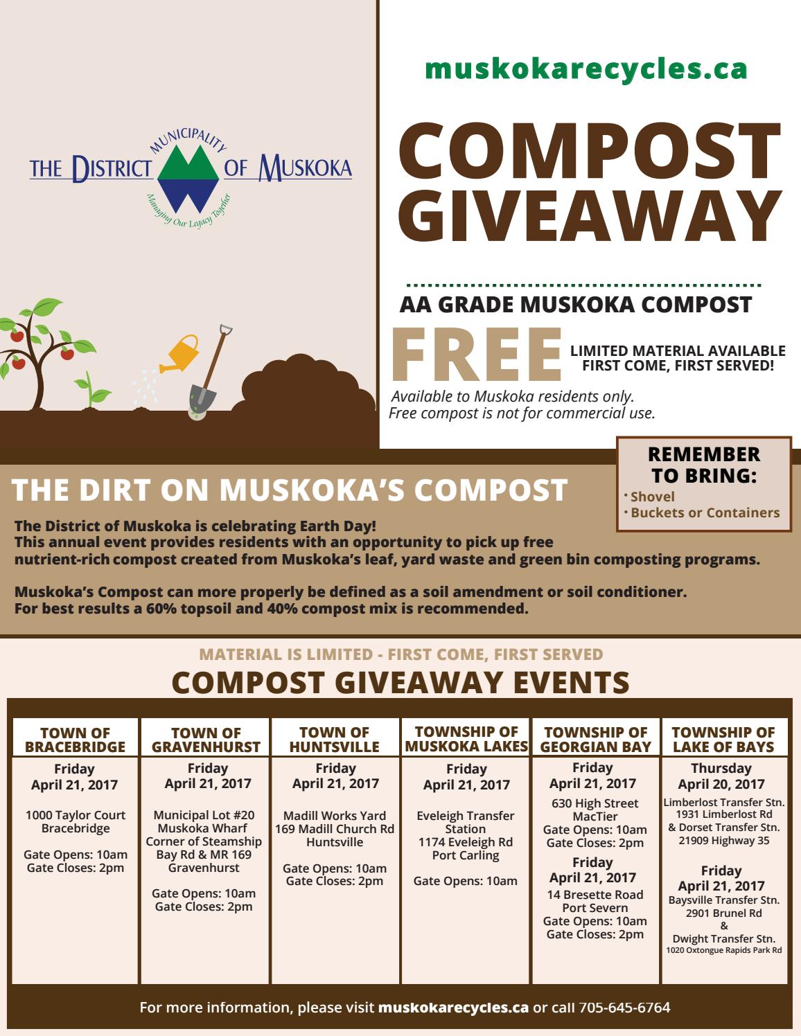 Compost Giveaway 2017 by Town of Gravenhurst Issuu