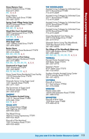 Senior Resource Guide North Houston Spring Summer 2017 By Senior