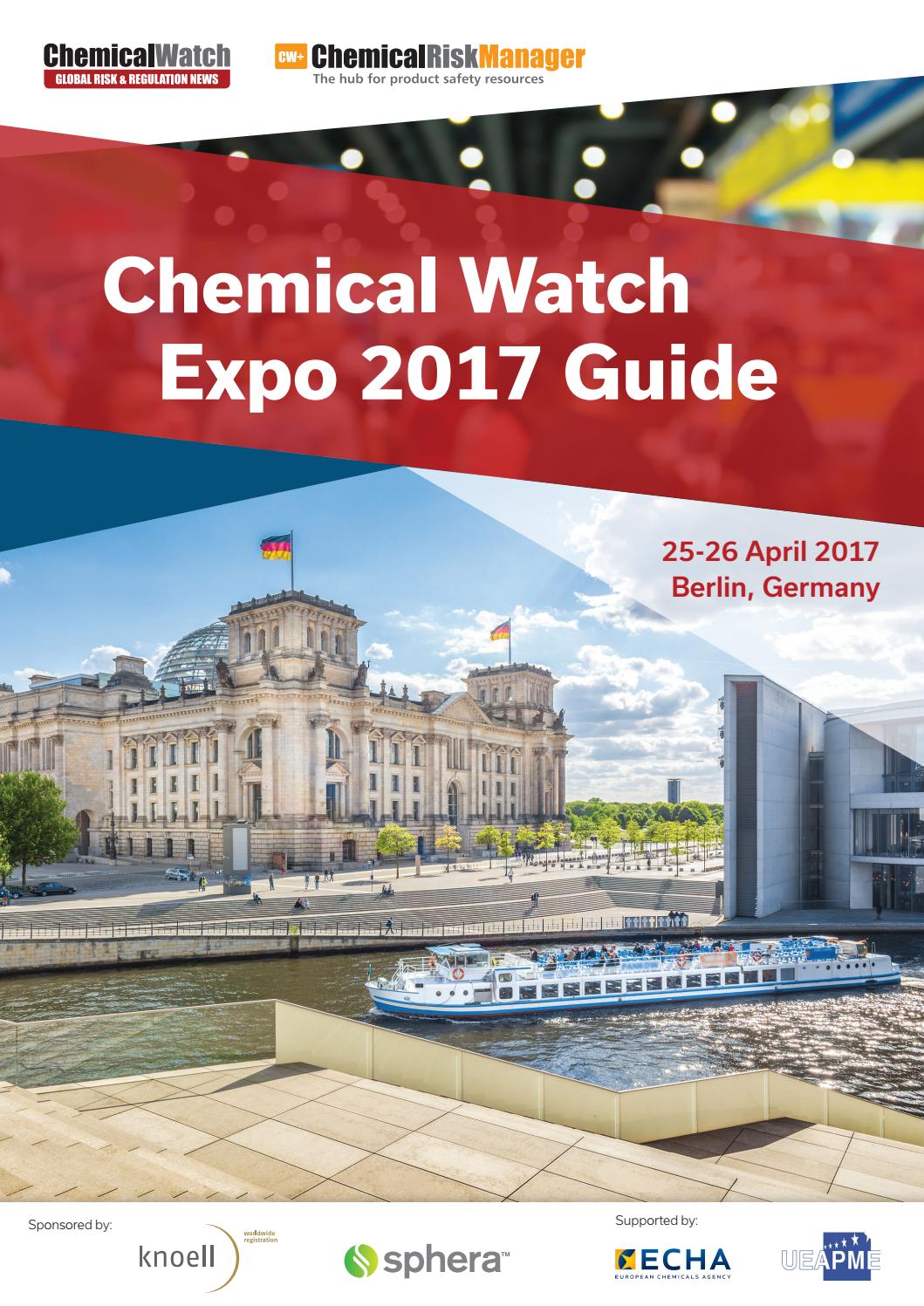 Chemical Watch Expo 2017 Guide by Chemical Watch Issuu