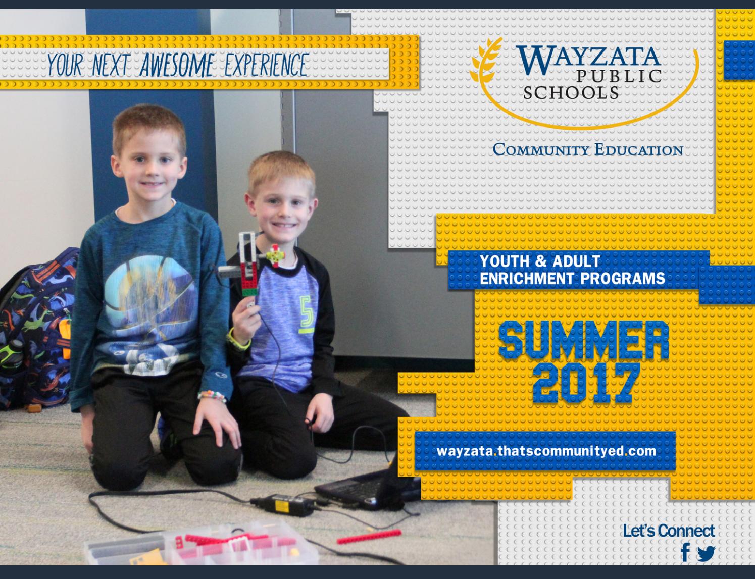 Community Education Catalog Spring Summer 2017 by Wayzata Public