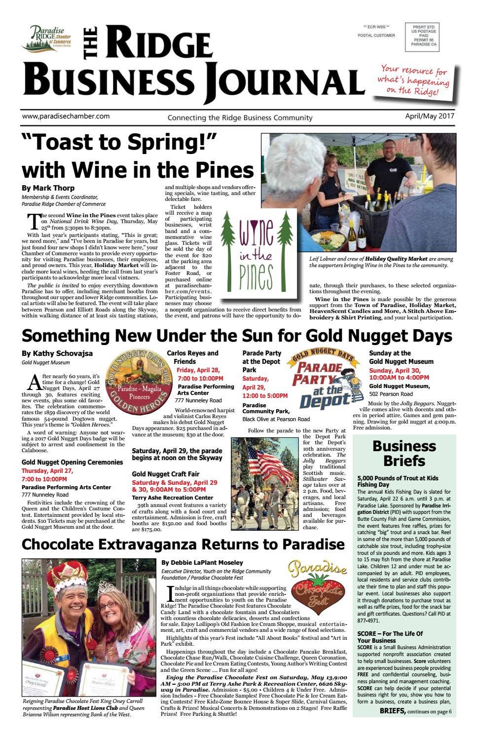 Daily Ridge Paper Ridge Business Journal: April/May 2017 by Paradise Ridge Business ...
