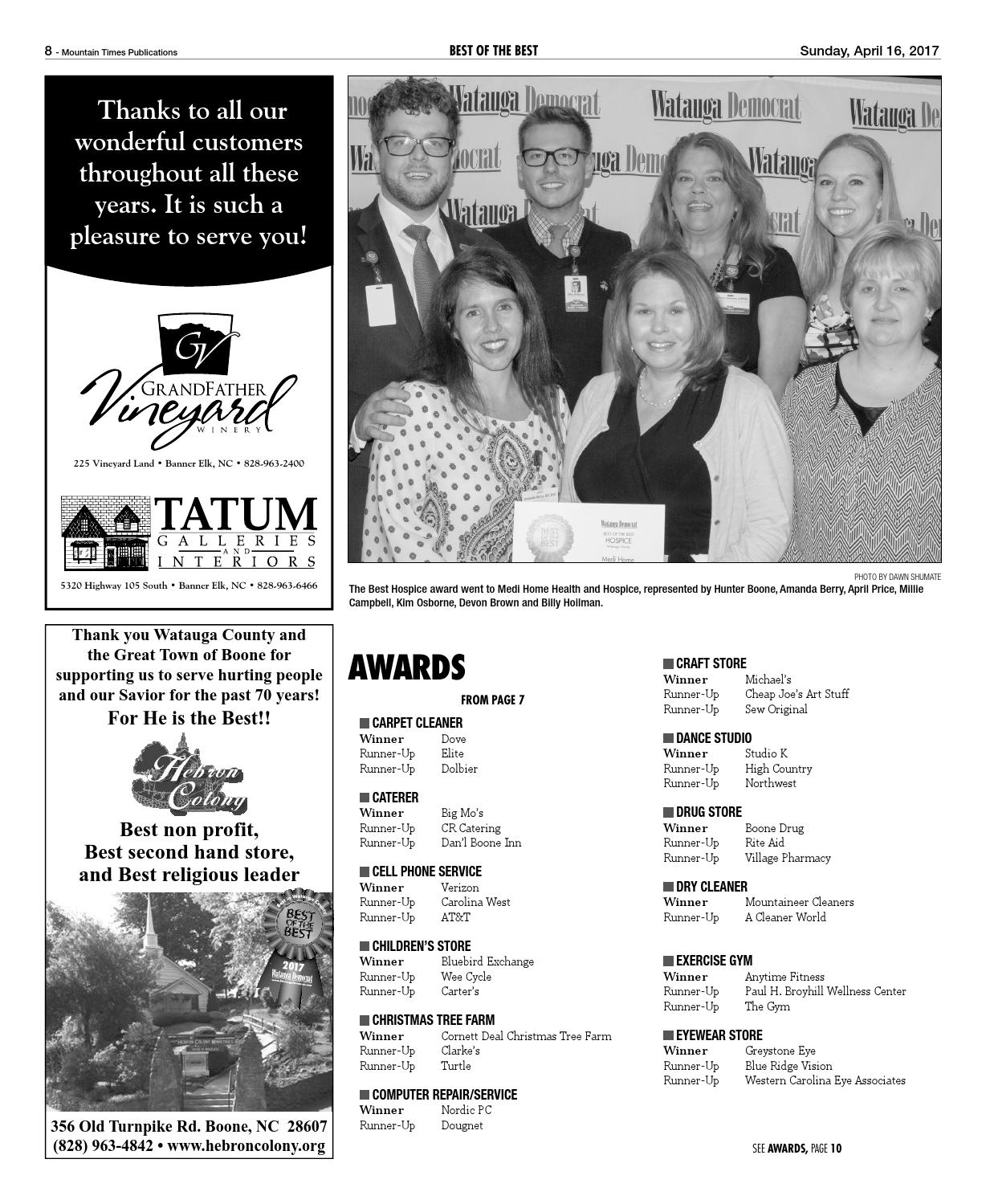 Best Of The Best 2017 By Mountain Times Publications Issuu